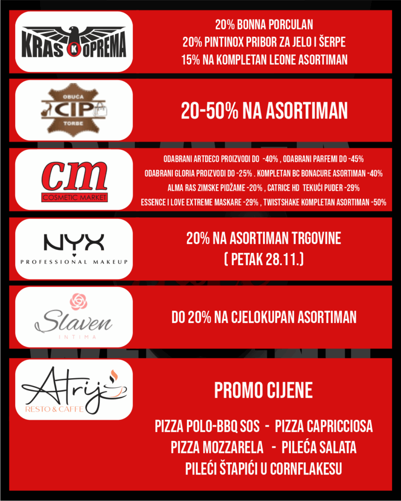 BLACK WEEKEND SALE U PC MALIŠIĆ